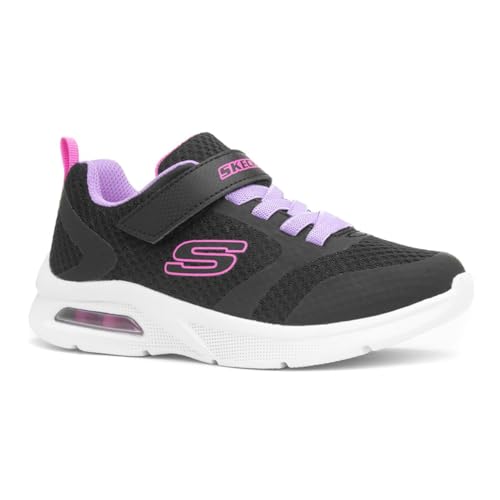 Skechers Girls Microspec Max Sneaker, Light Pink, 13 Little Kid