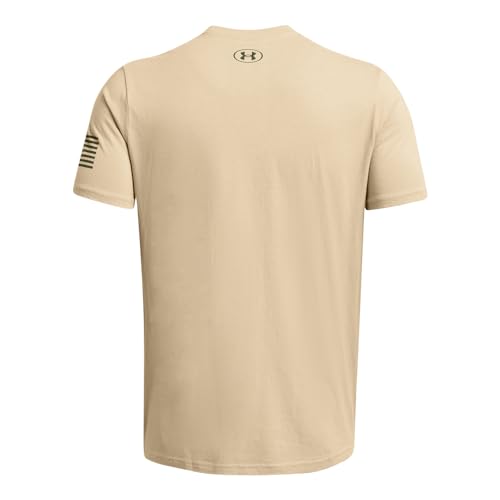 Under Armour Men's Freedom Graphic Short Sleeve T-Shirt, (290) Desert Sand/Marine OD Green/Logo, X-Large