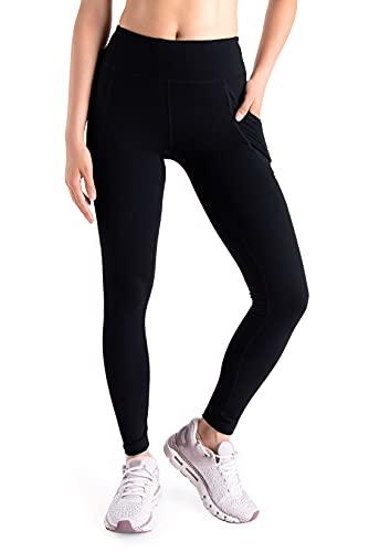 Yogipace,Side Pockets,Tall Women's Yoga Workout Leggings Extra Long Active Pants,31",Black,Size XL