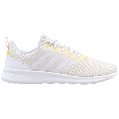 adidas Women's QT Racer 2.0 Running Shoe, White/White/Chalk White, 11