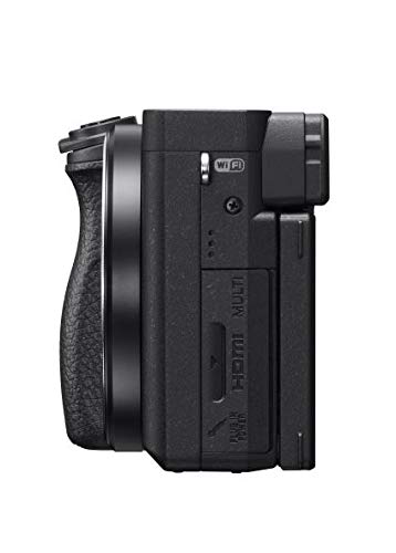 Sony Alpha a6400 Mirrorless Camera: Compact APS-C Interchangeable Lens Digital Camera with Real-Time Eye Auto Focus, 4K Video, Flip Screen & 16-50mm Lens - E Mount Compatible - ILCE-6400L/B, Black
