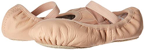 Bloch Dance Girl's Belle Full-Sole Leather Ballet Slipper/Shoe, Pink, 8 C US Little Kid