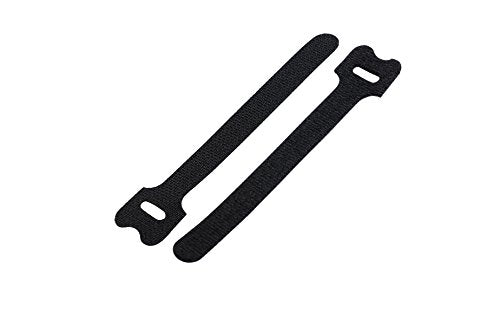 South Main Hardware 848110 5 Inch Hook 10-Pack, Small Loop Fastening Cable Ties, Black UV, 10 Tie