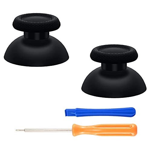 eXtremeRate Clear Red Replacement Thumbsticks for PS5 Controller, Custom Analog Stick Joystick Compatible with PS5, for PS4 All Model Controller - Controller NOT Included