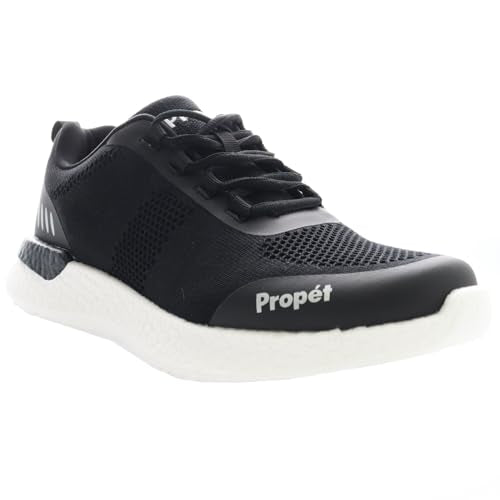 Propét Men's B10 Usher Sneakers, Black, 9.5 X-Wide US