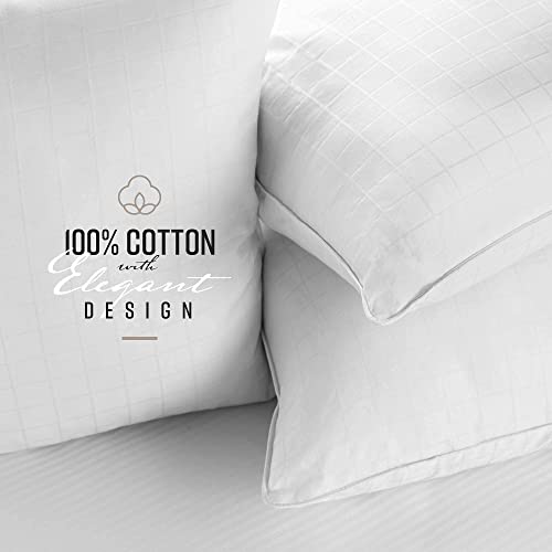 Sobel Westex Sobella Bed Pillow for Sleeping | Side Sleeper Pillow for Adults | 300TC, 100% Cotton Case | Soft, Machine Washable Hotel Quality Pillow | Standard Pillow 20 X 26