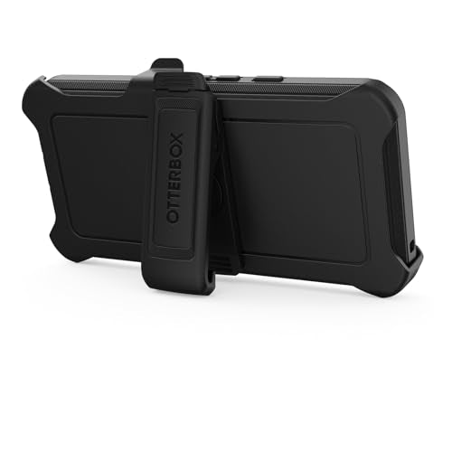 OtterBox Google Pixel 8 Defender Series Case - BLACK, rugged & durable, with port protection, includes holster clip kickstand