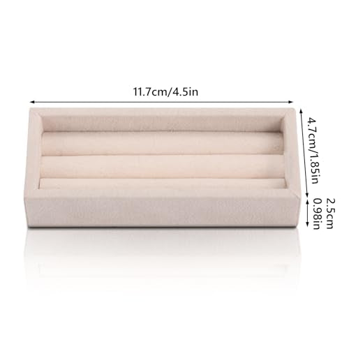 Valyria Bamboo Wood 6 Slots Round Ring Earrings Trays Showcase Display Jewelry Organizer (Round Wood)