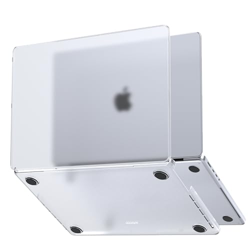 Soonjet Invisible Armor for MacBook Pro 16 inch Case 2023-2021 M3 Pro/Max A2991 M2 A2780 M1 A2485 Same as Bare Device [Scientific Slim] Protective Hard Shell Case Cover for Laptop - Matte Clear