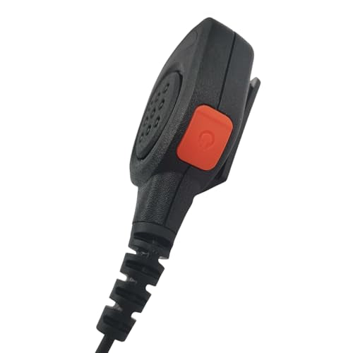 stdgove 6 Pin Speaker Microphone IP65 Waterproof Shoulder Mic 3.5 Jack for Motorola Ailunce dmr Ham Radio ha1g hd1 hd-1 gp328plus ex500 for Retivise nr30 rt29 rt29d rb47 rt89 rb23 rt68 (Black)