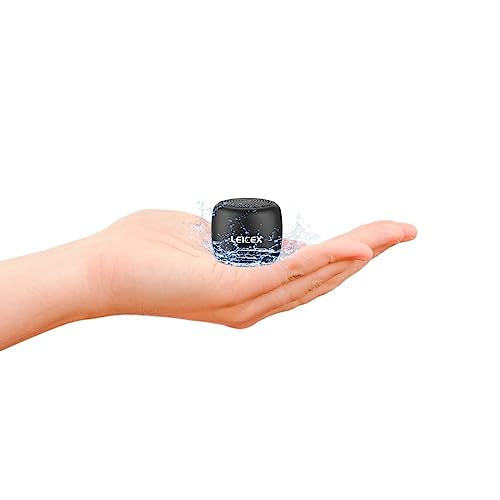 LEICEX Mini Bluetooth Speaker, Small Tiny Speaker with IPX7 Waterproof Portable Speakers for Shower,Travel,Room, Car