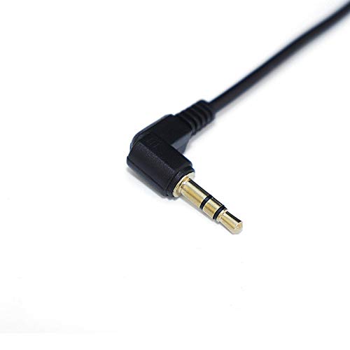 Traovien Stereo Audio Cable, 90 Degree Angled 3.5mm 3Pole TRS Male to Male Stereo Audio Extension Cable for Phone Laptops MP3 Table PC and More(2pcs) (3pole M Bend/M Bend)