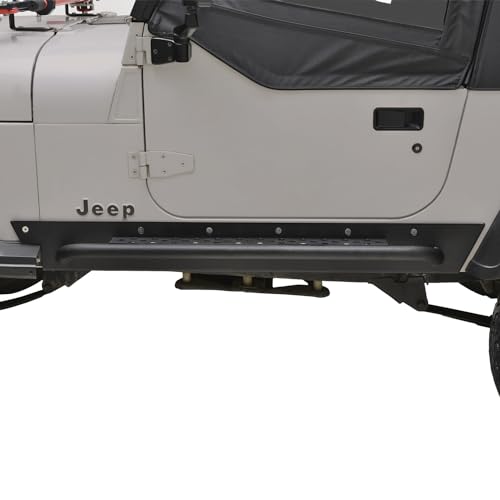 Paramount Automotive Restyling 51-0105 Black Rocker Guard with Step Board (Jeep Wrangler YJ)