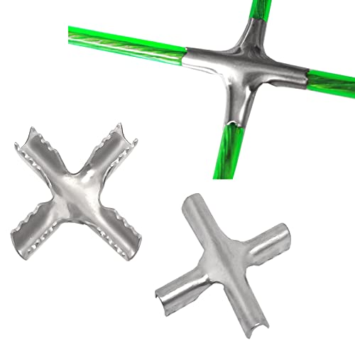 100pcs 304 Stainless Steel Invisible net Clip Buckle,Straighten Steel Wires Cross Buckle Invisible net, for Messy Steel Wires(Clamp:M1.8)