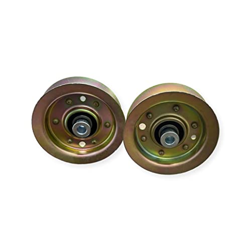 Flat Idler Pulley for Exmark Toro 50 54 inch Deck Quest E-Series S-Series Timecutter 106-2175 2 Pack