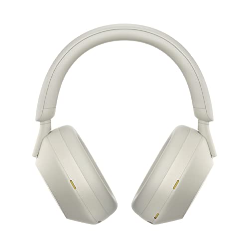 Sony WH-1000XM5 The Best Wireless Noise Canceling Headphones, Made Of Soft Fit Synthetic Leather, Integrated Processor V1, With 4 Beamforming Microphones, Up To 30-Hour Battery Life, Silver