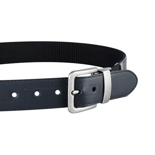 Dickies Men's Reversible Belt, Black/Black, Small (30-32)