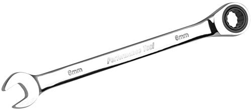 Performance Tool W30359 Professional Chrome Vanadium Metric 19mm Ratcheting Wrench