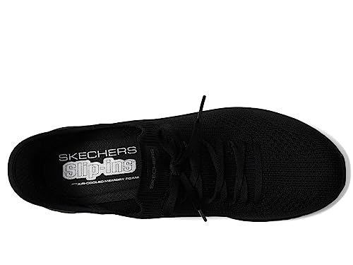 Skechers Sport Women's Virtue-Divinity Sneaker, Black/White=BKW, 7.5