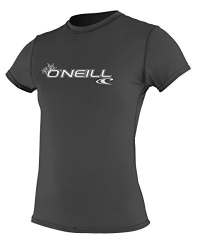 O'Neill Women's Basic Skins Upf 50+ Short Sleeve Sun Shirt, Black, X-Small