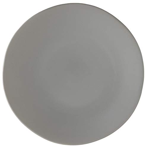 Fortessa Vitraluxe Dinnerware Heirloom Salad Plate, 8-Inch, Set of 4, Smoke