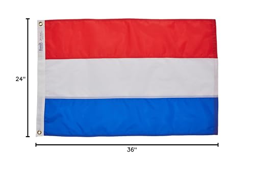 Annin Flagmakers Netherlands Flag USA-Made to Official United Nations Design Specifications, 2 x 3 Feet (Model 195987)