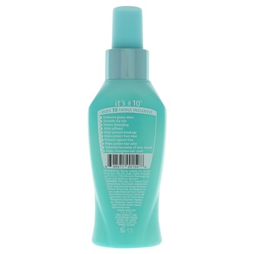 Its A 10 Miracle Blow Dry Glossing Leave-In Treatment Unisex 4 oz