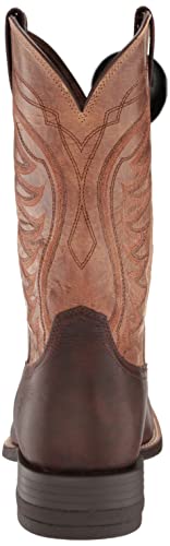 Ariat Mens Amos Western Boot Barley Brown/Tracker Tan 11.5 Wide