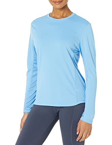 HUK Women's Standard Icon X Long Sleeve Fishing Shirt with Sun Protection, Azure Blue, X-Small