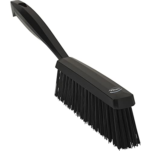 Vikan, Black Brush,Hand,Medium,14",PP/PBT, 4589