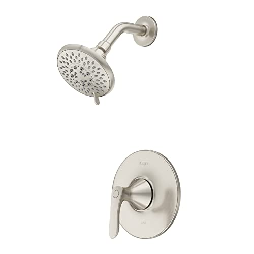 Pfister Weller Shower Only Trim Kit, Valve Not Included, 1-Handle, 2-Hole Install, Brushed Nickel Finish, LG897WRK