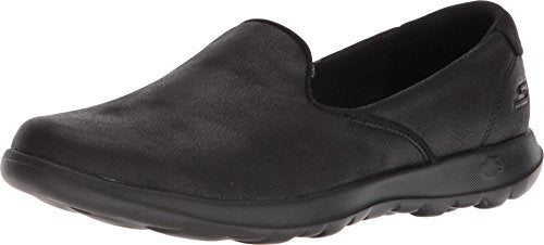 Skechers Women's Go Walk Lite-Queenly Loafer, Black, 8.5 M US