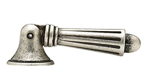 Richelieu Hardware BP15457139 2 1/4-inch (57 mm) x 13/16-inch (20 mm) Old Silver Traditional Cabinet and Drawer Pendant Pull Handle for Kitchen, Bathroom, and Furniture