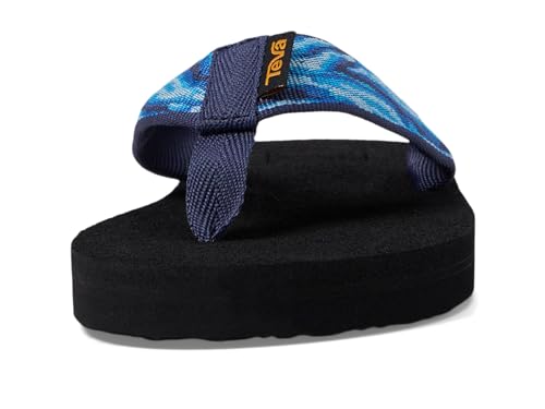 Teva Girls Mush II Sandal, Waves Mood Indigo, 1 Little Kid