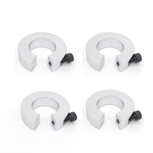 Euogeudel 4PCS SBR12 12mm Linear Rail Stop Collars Aluminum Alloy Shaft Limit Fixing Rings CNC Parts Tool Linear Rail Shaft Stop Collars