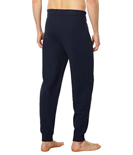 Waffle Cotton Cuffed Sweatpants, Blue Corn, S