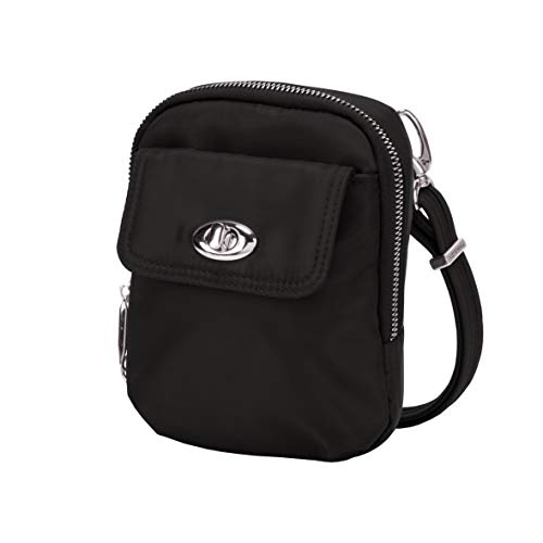 Travelon Anti-Theft Tailored Crossbody Phone Pouch, Onyx