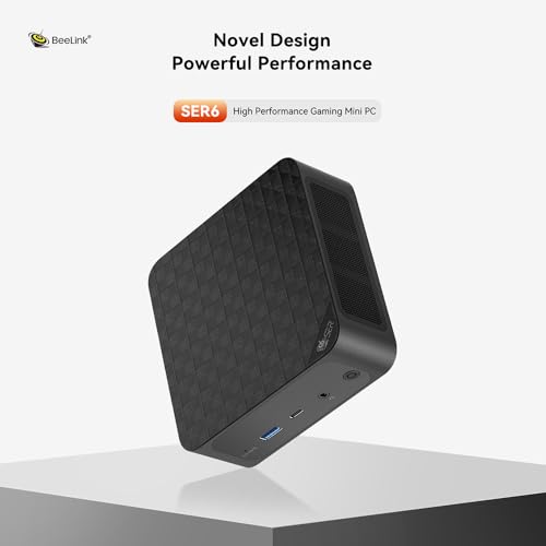 Beelink Mini PC, AMD Ryzen 7 5800H(7nm, 8C/16T) up to 4.4GHz, SER5 Pro Mini Computer 16GB DDR4 RAM 500GB NVME SSD, Micro PC 4K@60Hz Triple Display, Mini Gaming Computer WiFi6/BT5.2/HTPC/W-11 Pro