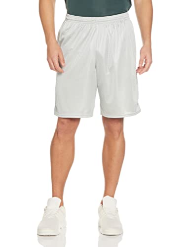 Champion mens 9" Shorts, Mesh Shorts, 9", Mesh Basketball Shorts, Mesh Gym athletic shorts, White-407q88, XX-Large US