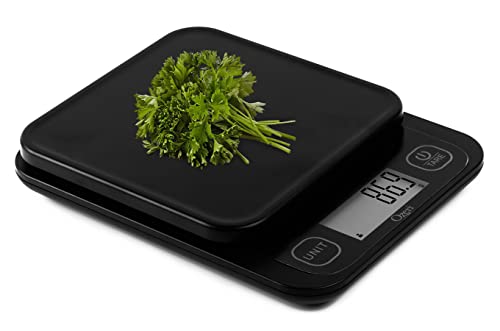 Ozeri Garden and Kitchen Scale II, with 0.1 g (0.005 oz) 420 Variable Graduation Technology, Burnt Ochre