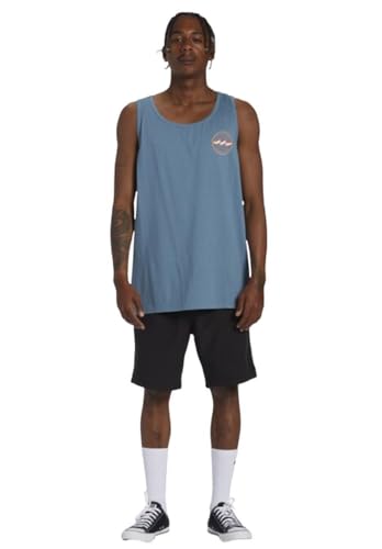Billabong Men's Rotor Diamond TK Tank, Vintage Indigo