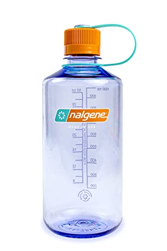 Nalgene Sustain Tritan BPA-Free Water Bottle Made with Material Derived from 50% Plastic Waste, 32 OZ, Narrow Mouth, Amethyst