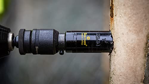 Starrett Carbide Tipped Hole Saw with Surface Finish - Ideal for Wood, PVC and Fiberglass - 3 Teeth per Inch, 6" Diameter, 41mm - 1-5/8" Cutting Depth - CT600