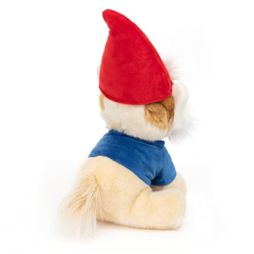 GUND Boo, The World’s Cutest Dog Garden Gnome Plush, Stuffed Animal, Spring Decor, Red and Blue, 9”