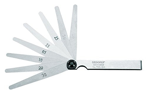 GEDORE 702 13 A Feeler Gauge Set, Fan Pattern .0002-.035"