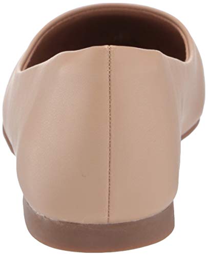 Amazon Essentials Women's Pointed-Toe Ballet Flat, Blush, 10