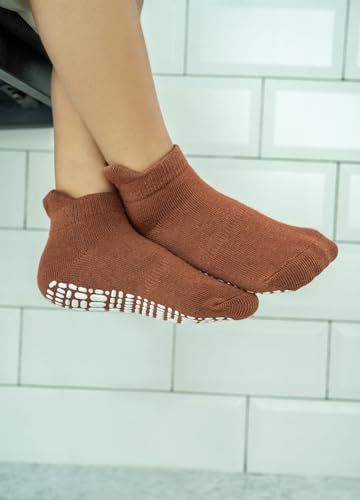 RATIVE Ankle Anti Slip Non Skid Cotton Socks with Grips Grippers for 0-6 Month Babies Baby Infant Boy Boys Girl Girls (0-6 Months, 12-Pairs/AB-110)