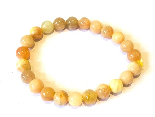 crystalmiracle Tigers Eye 7 MM Faceted Round Bead Bracelet Crystal Healing Fashion Accessory Handcrafted