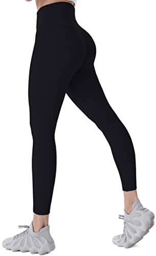 Sunzel Workout Leggings for Women Squat Proof High Waisted Yoga Pants 4 Way Stretch, Buttery Soft Sunzfly 28" Charcoal Gray Large