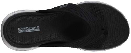 Skechers Women's On-The-go 600 Sunny Flip-Flop, Gray, 9